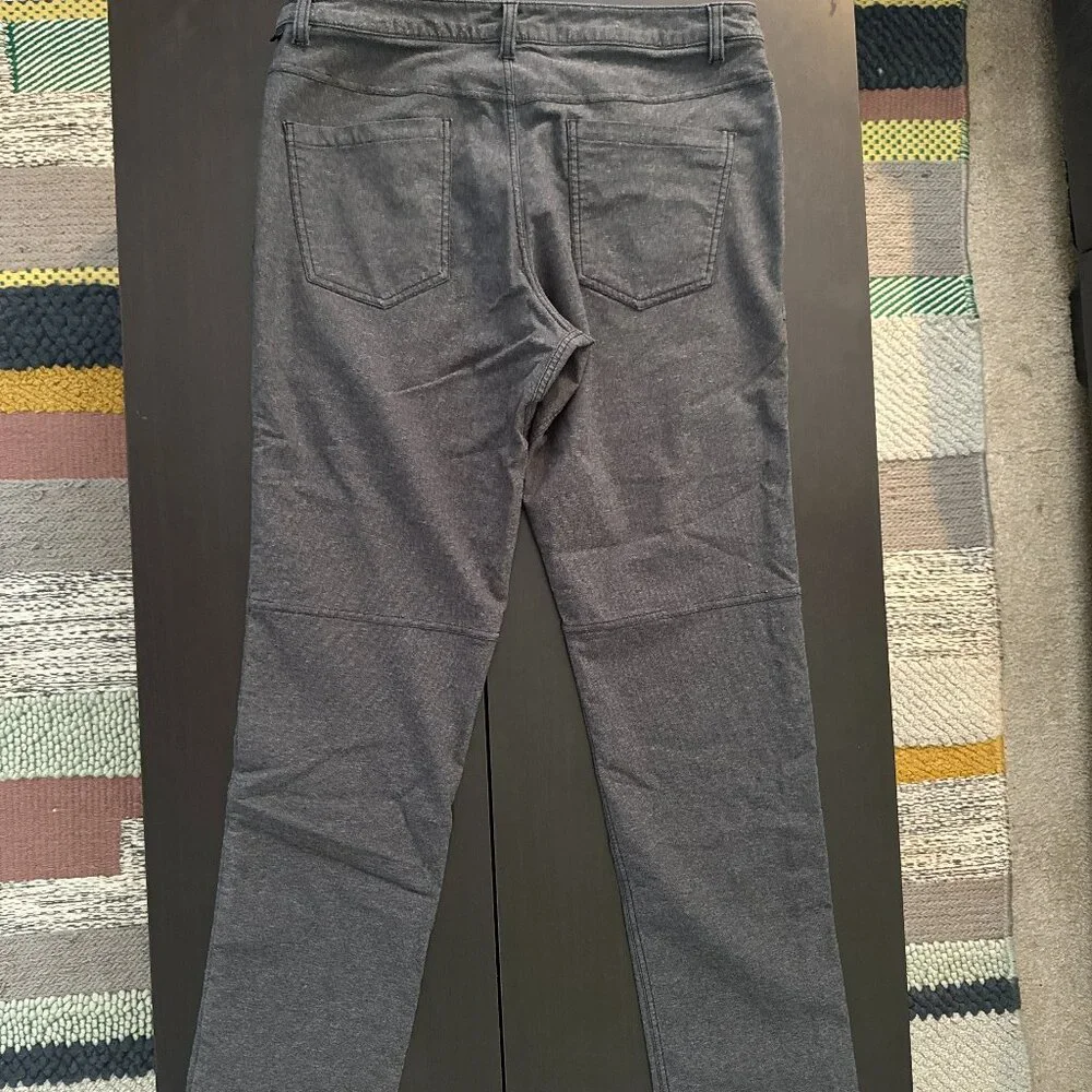 Men’s Lululemon ABC Pant Slim Tech Canvas 36x43 (TALL) Heathered Black - Picture 8 of 9